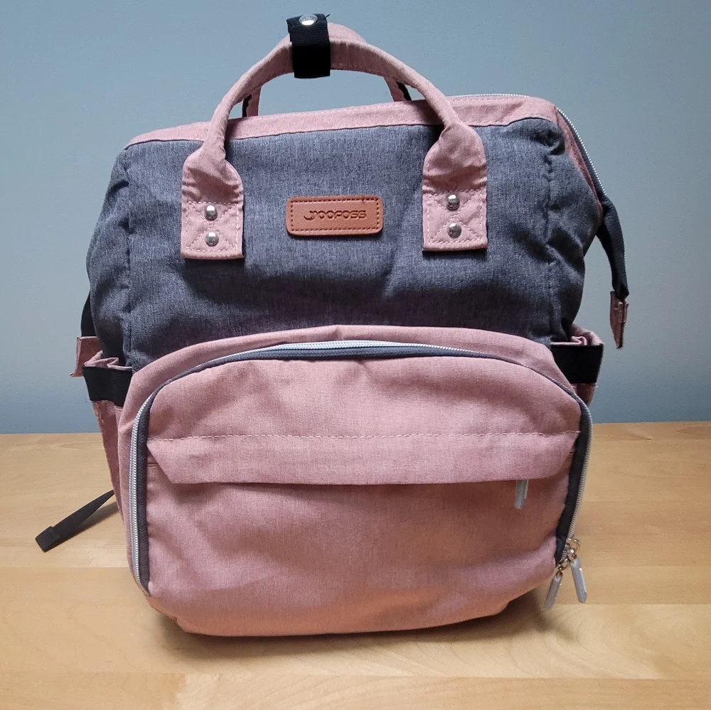 YOOFOSS | Diaper Bag, Pink & Gray